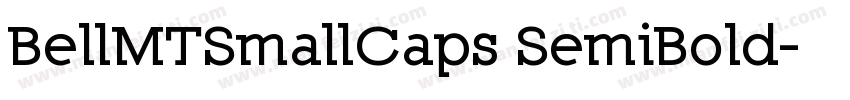 BellMTSmallCaps SemiBold字体转换